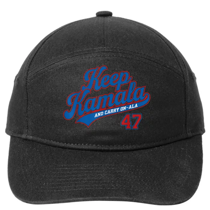 Keep Kamala And Carry On A La 7-Panel Snapback Hat