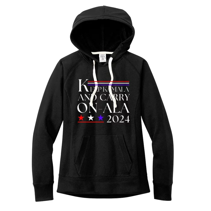 Keep Kamala And Carry Onala Women's Fleece Hoodie