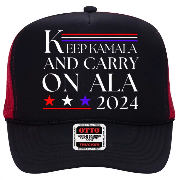 Keep Kamala And Carry Onala High Crown Mesh Trucker Hat