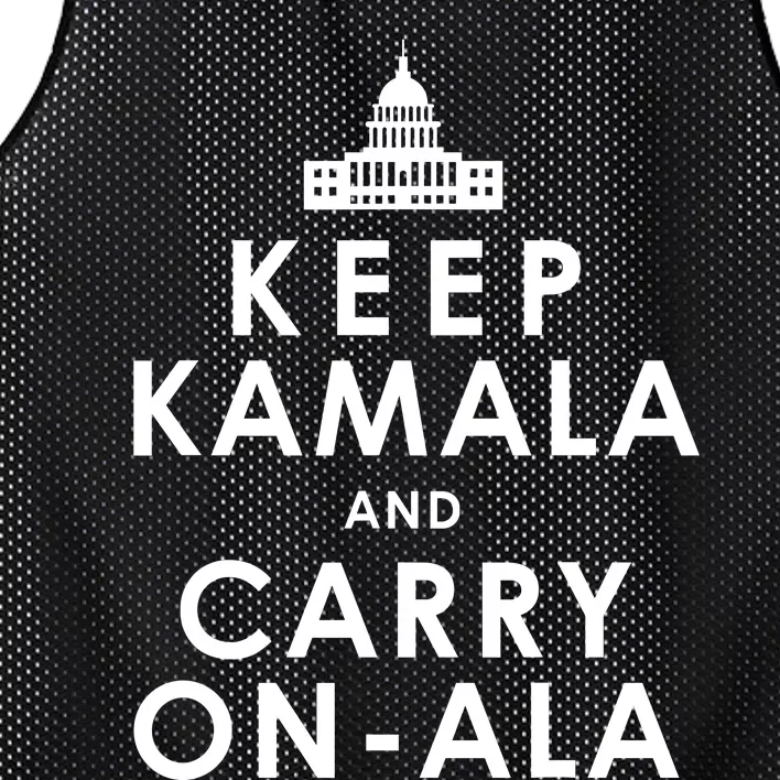 Keep Kamala And Carry On Ala Kamala Harris 2024 Mesh Reversible Basketball Jersey Tank