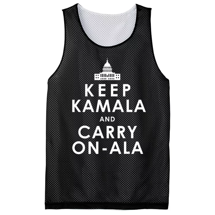 Keep Kamala And Carry On Ala Kamala Harris 2024 Mesh Reversible Basketball Jersey Tank