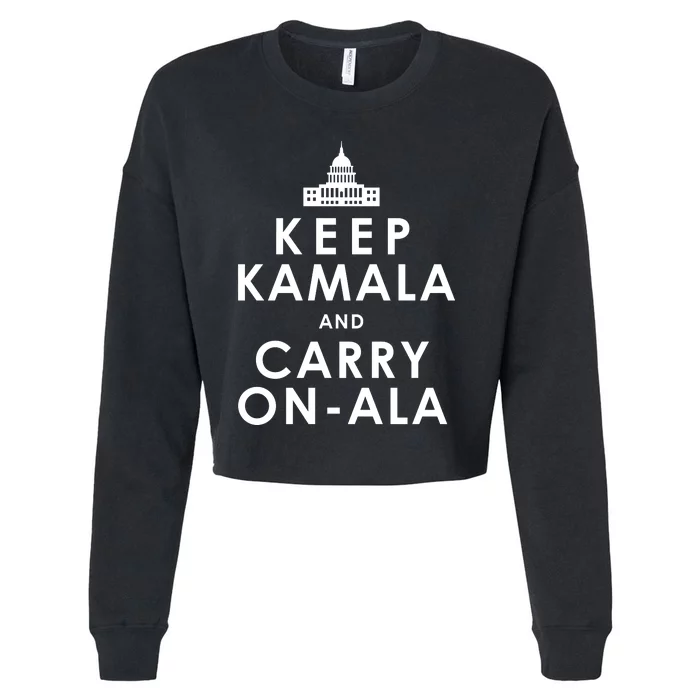 Keep Kamala And Carry On Ala Cropped Pullover Crew