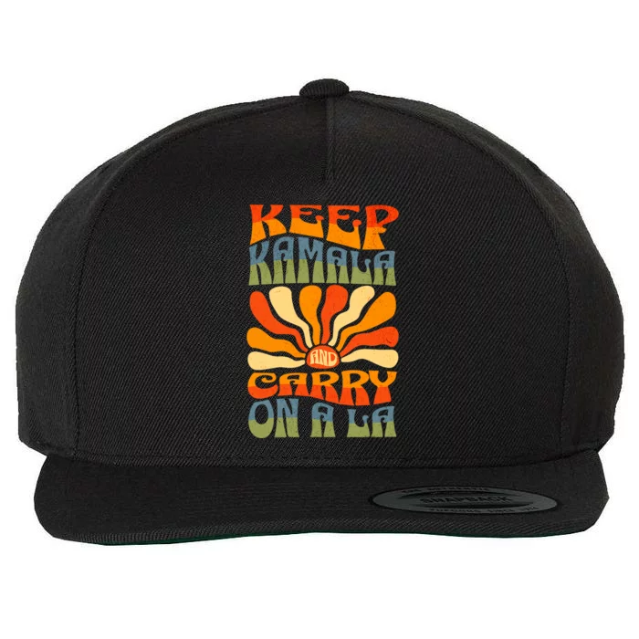 Keep Kamala And Carry On A La Wool Snapback Cap