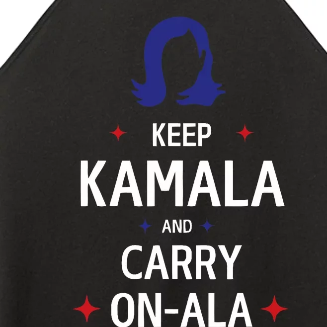 Keep Kamala And Carry On Ala Women’s Perfect Tri Rocker Tank