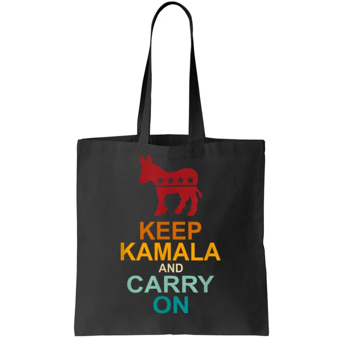 Keep Kamala And Carry On Vintage Design Tote Bag