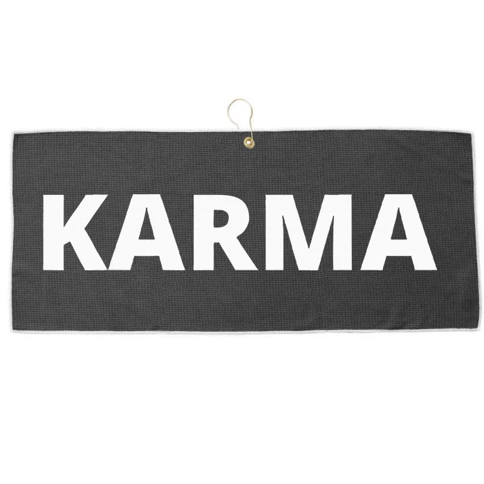 Karma Large Microfiber Waffle Golf Towel