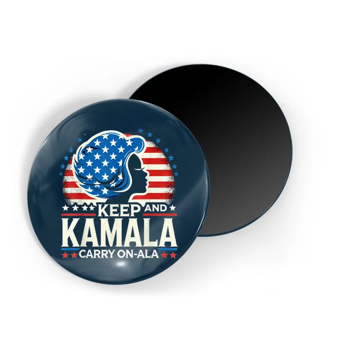 Keep Kamala And Carry Onala Usa President Vintage Magnet