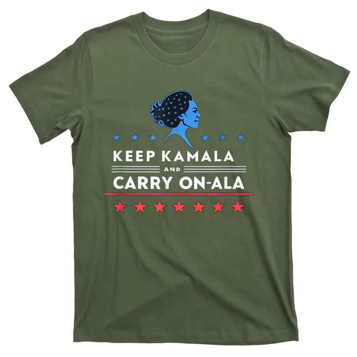 Keep Kamala And Carry Onala Usa President T-Shirt