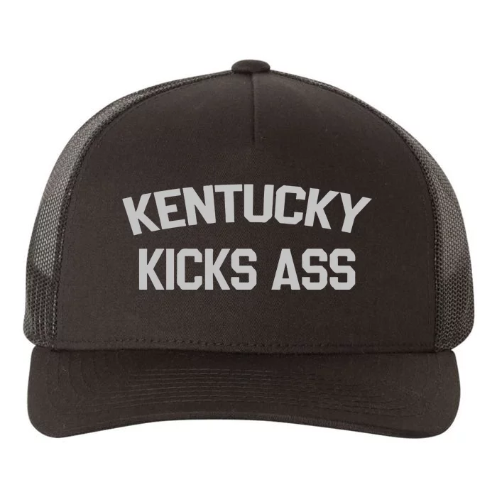 Kentucky Kicks Ass Yupoong Adult 5-Panel Trucker Hat