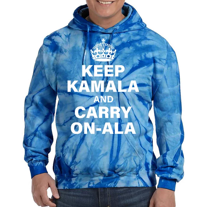 Keep Kamala And Carry On Ala Tie Dye Hoodie