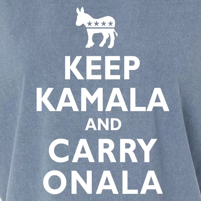 Keep Kamala And Carry On Ala Garment-Dyed Women's Muscle Tee