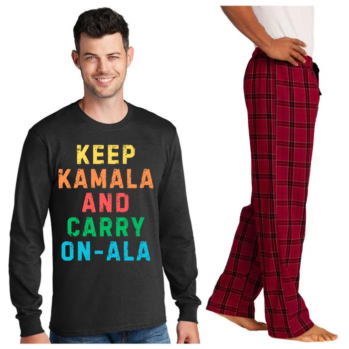 Keep Kamala And Carry Onala Kamala Vote Blue Election 2024 Long Sleeve Pajama Set