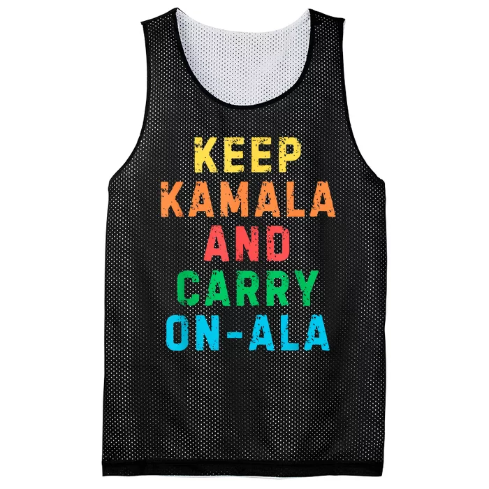 Keep Kamala And Carry Onala Kamala Vote Blue Election 2024 Mesh Reversible Basketball Jersey Tank