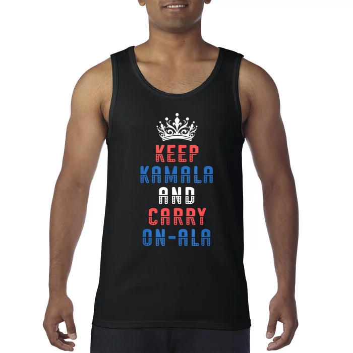 Keep Kamala And Carry Onala Vote Blue Harris Election 2024 Tank Top