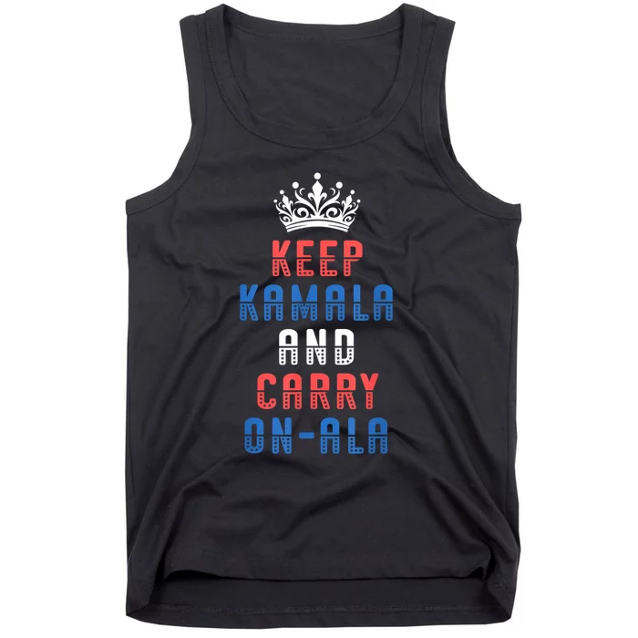 Keep Kamala And Carry Onala Vote Blue Harris Election 2024 Tank Top