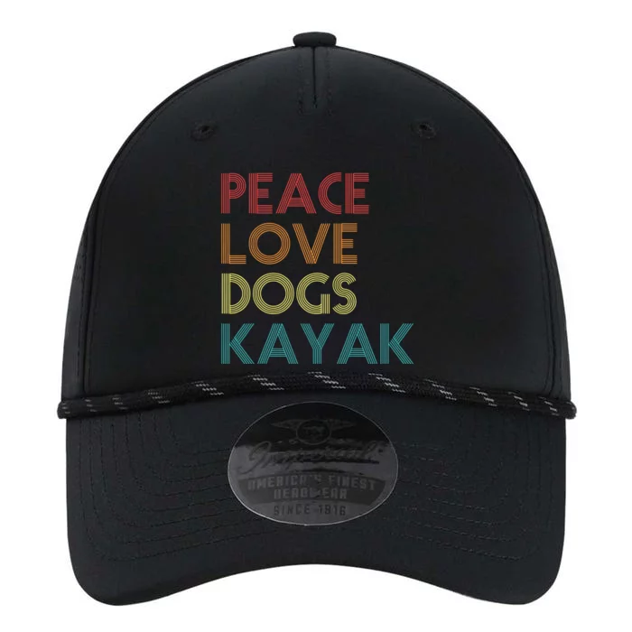 Kayaker Kayaking Apparel Kayak And Dog Lovers Vintage Retro Performance The Dyno Cap