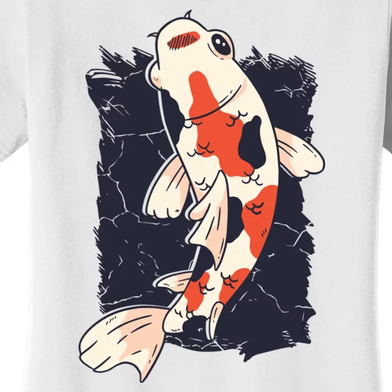 King Koi Abstract Graphic Design Women's T-Shirt