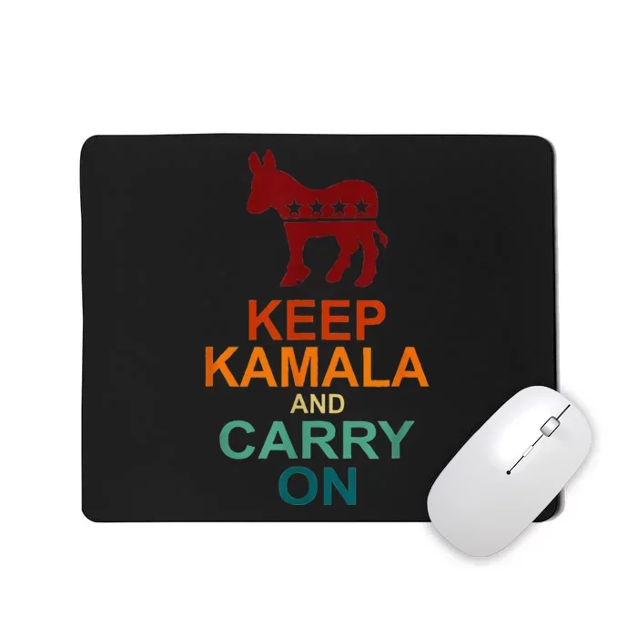 Keep Kamala And Carry On Vintage Design Mousepad