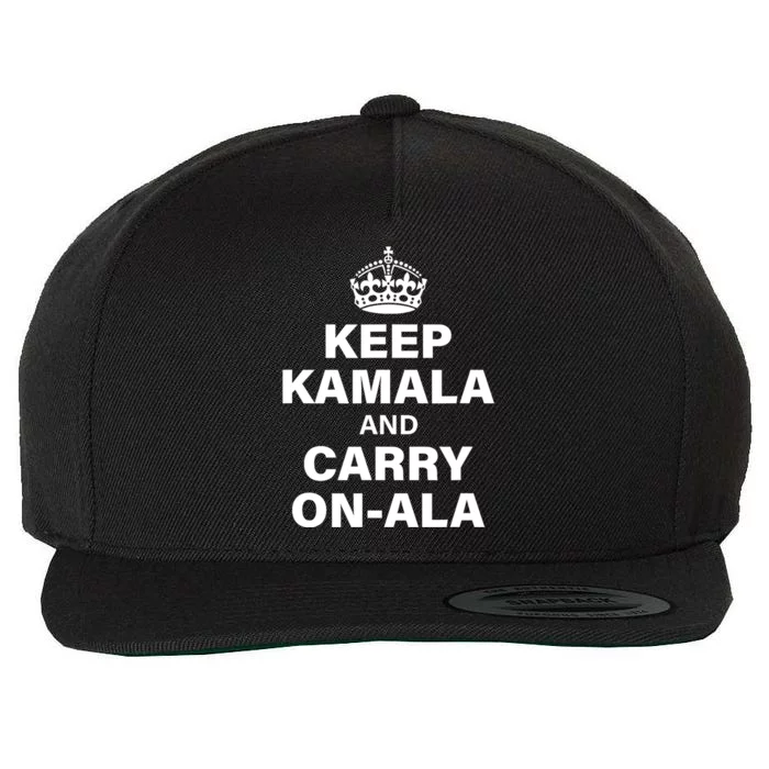 Keep Kamala And Carry Onala Wool Snapback Cap