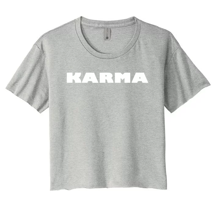 Karma Women's Crop Top Tee