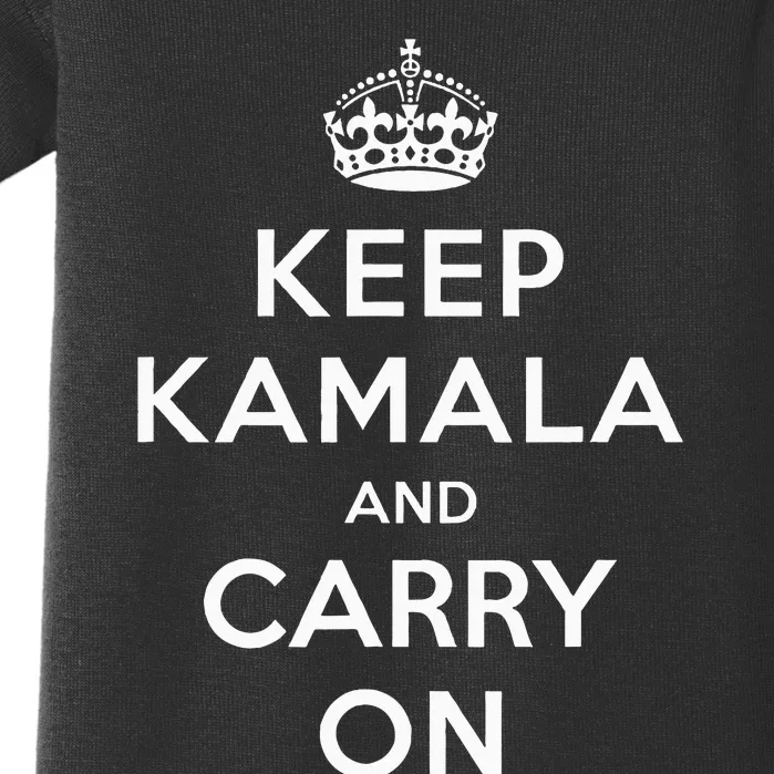 Keep Kamala And Carry On Baby Bodysuit