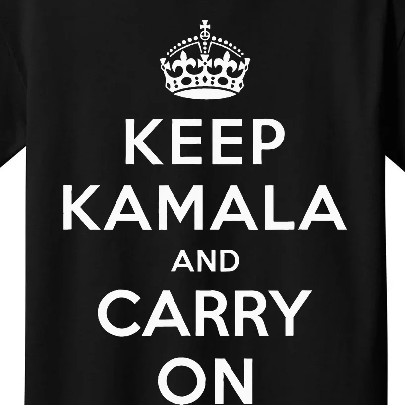 Keep Kamala And Carry On Kids T-Shirt