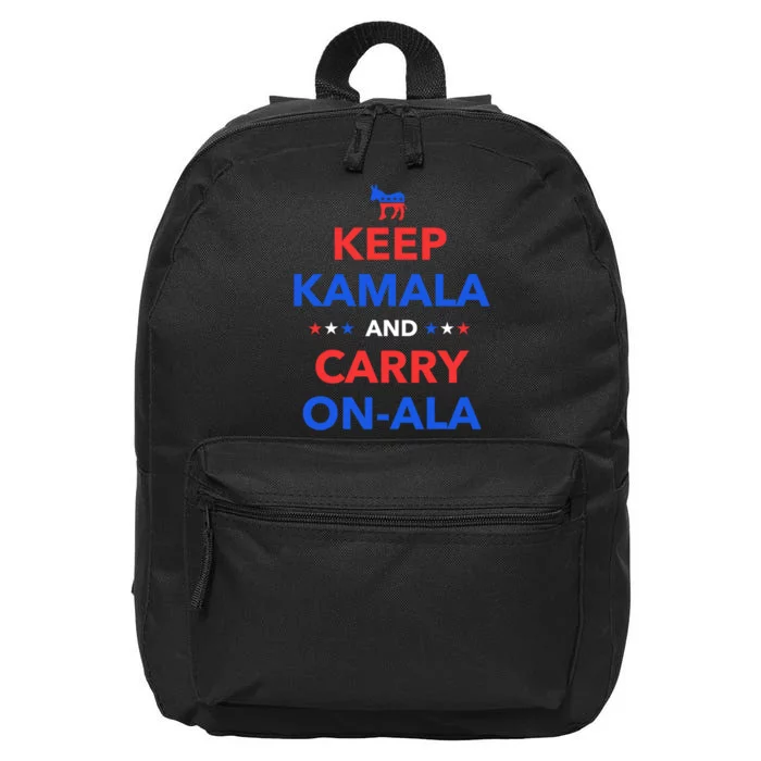 Keep Kamala And Carry On Ala 16 in Basic Backpack