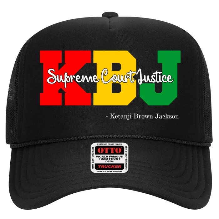 KBJ Ketanji Brown Jackson Supreme Court Justice Judge High Crown Mesh Trucker Hat