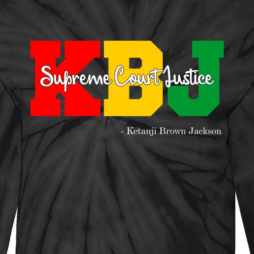 KBJ Ketanji Brown Jackson Supreme Court Justice Judge Tie-Dye Long Sleeve Shirt