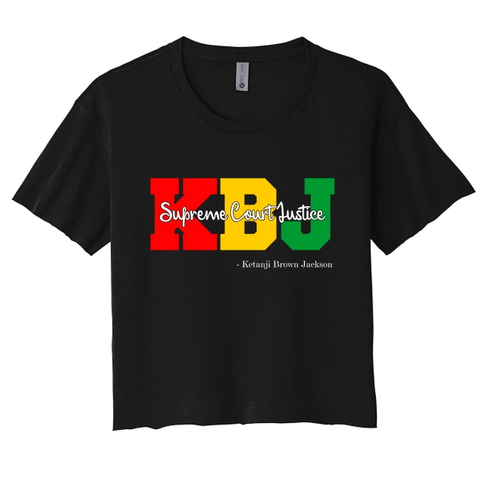 KBJ Ketanji Brown Jackson Supreme Court Justice Judge Women's Crop Top Tee