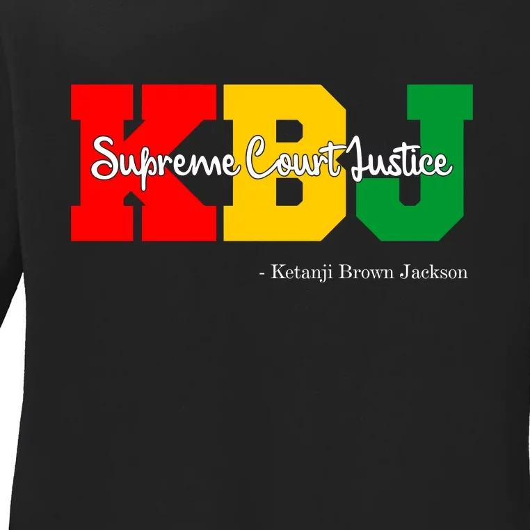 KBJ Ketanji Brown Jackson Supreme Court Justice Judge Ladies Long Sleeve Shirt