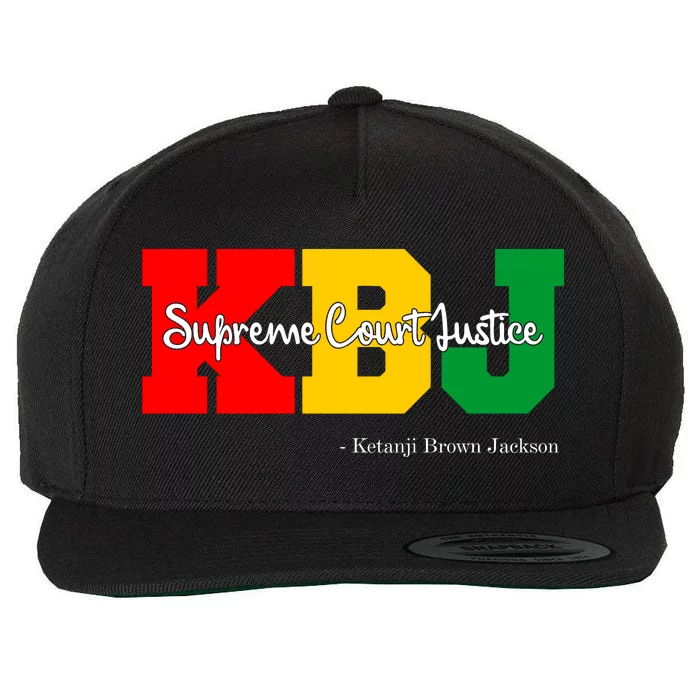 KBJ Ketanji Brown Jackson Supreme Court Justice Judge Wool Snapback Cap