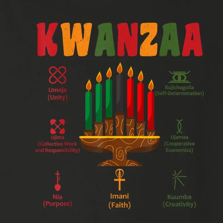 Kwanzaa Kinara Candles Seven Principles African Kwanzaa Toddler Long Sleeve Shirt