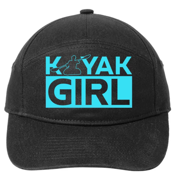 Kayaking Kayak Cool Gift 7-Panel Snapback Hat