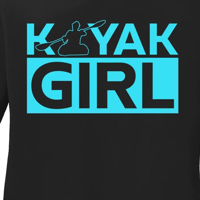 Kayaking Kayak Cool Gift Ladies Long Sleeve Shirt