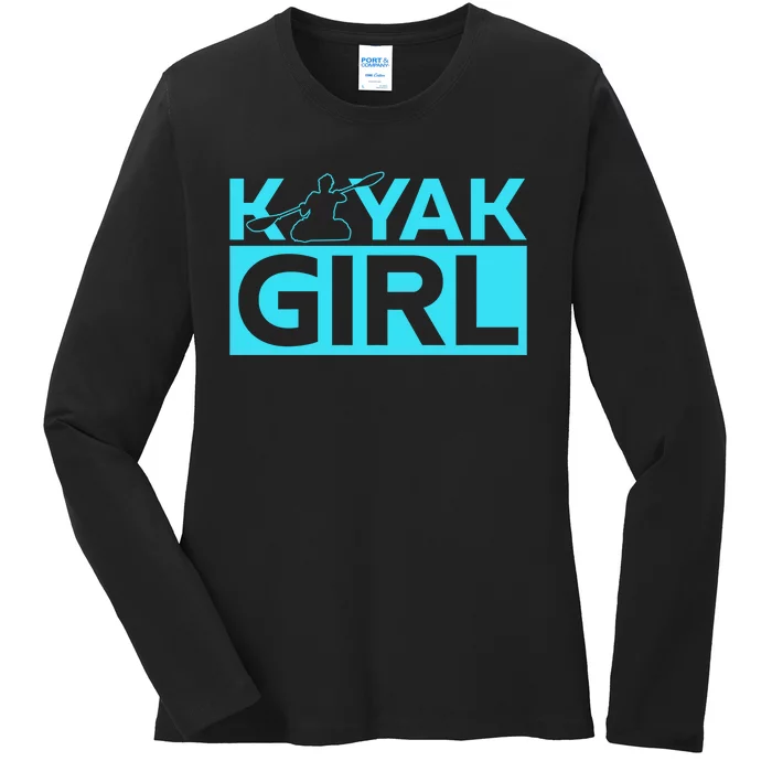 Kayaking Kayak Cool Gift Ladies Long Sleeve Shirt