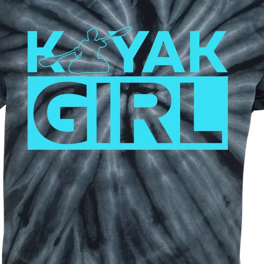 Kayaking Kayak Cool Gift Kids Tie-Dye T-Shirt