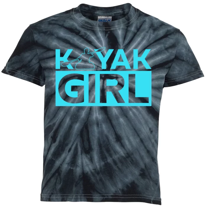 Kayaking Kayak Cool Gift Kids Tie-Dye T-Shirt