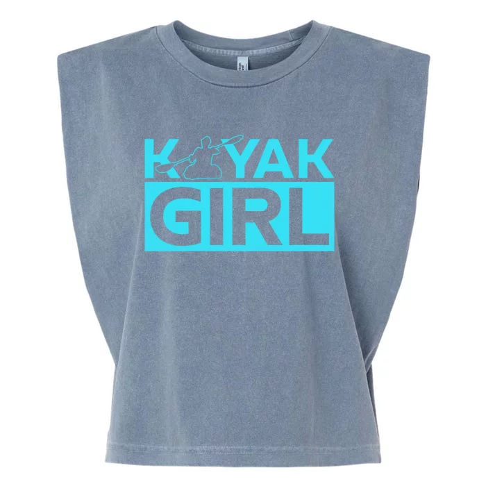 Kayaking Kayak Cool Gift Garment-Dyed Women's Muscle Tee