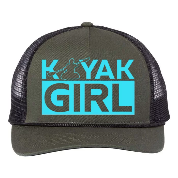 Kayaking Kayak Cool Gift Retro Rope Trucker Hat Cap