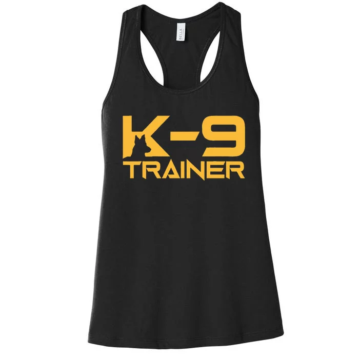 K9 K9 Dog Handler Trainer Police Security Halloween Women's Racerback Tank