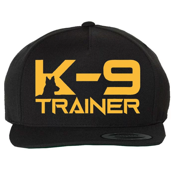 K9 K9 Dog Handler Trainer Police Security Halloween Wool Snapback Cap