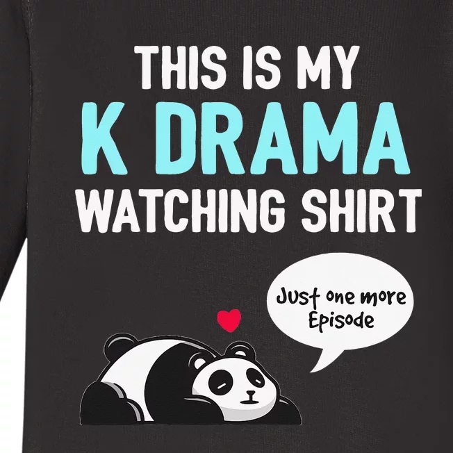 KDrama Korean Drama Lover This Is My K Drama Watching Baby Long Sleeve Bodysuit