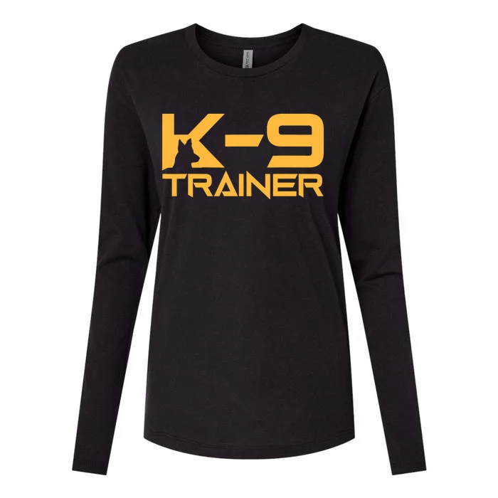 K9 K9 Dog Handler Trainer Police Security Halloween Womens Cotton Relaxed Long Sleeve T-Shirt