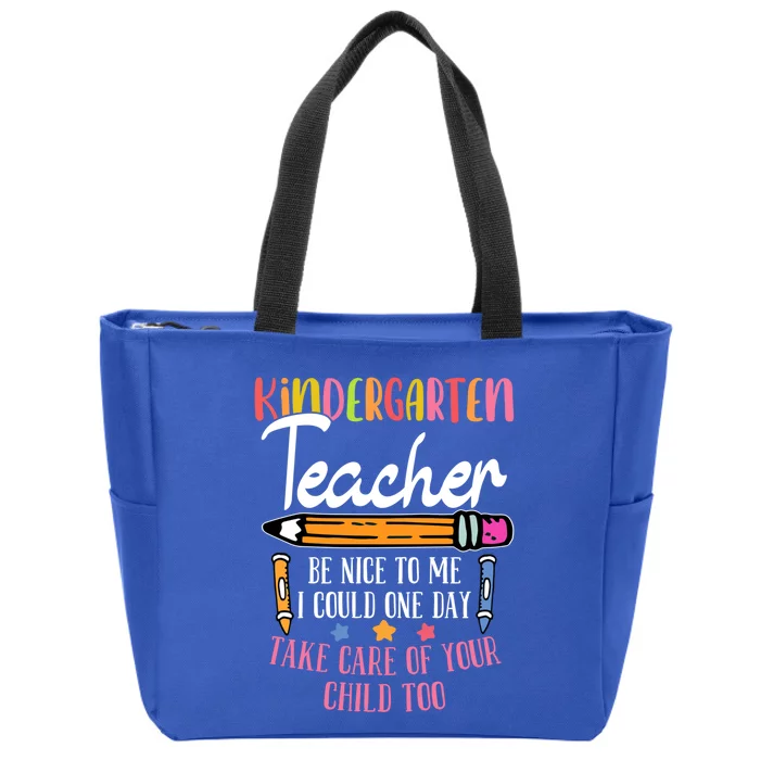 Kindergartner Kindergarten Educators Kindergarten Teacher Cute Gift Zip Tote Bag