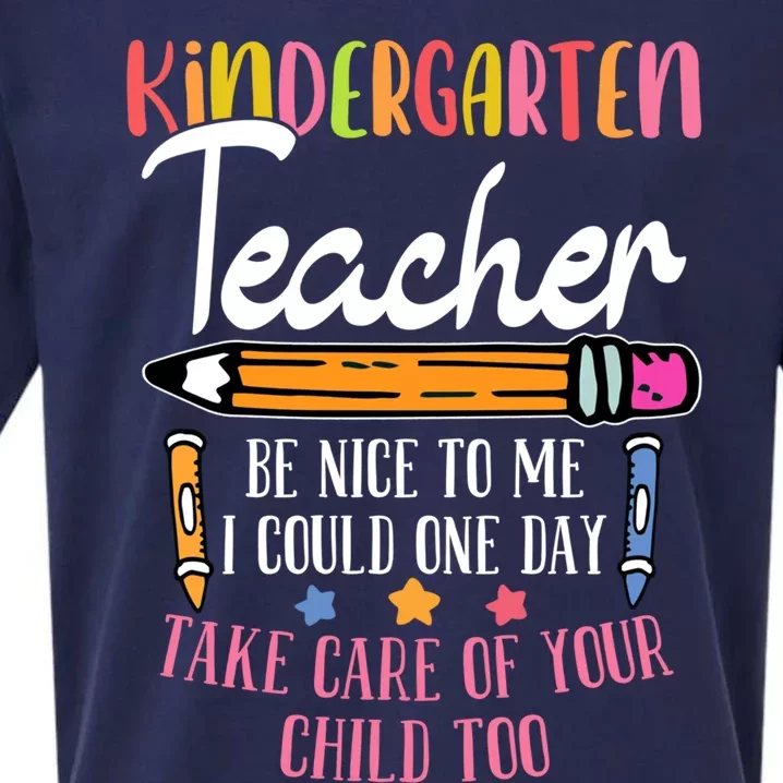 Kindergartner Kindergarten Educators Kindergarten Teacher Cute Gift Sueded Cloud Jersey T-Shirt