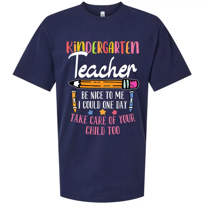 Kindergartner Kindergarten Educators Kindergarten Teacher Cute Gift Sueded Cloud Jersey T-Shirt