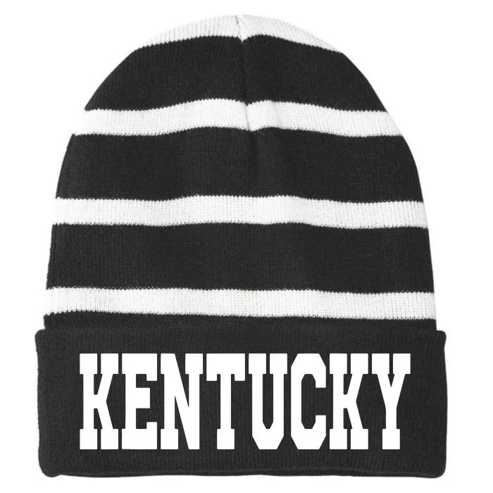 Kentucky Striped Beanie with Solid Band