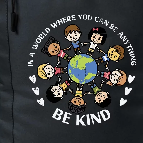 Kind Kids Earth Anti Bullying Unity Day Orange Boy Girl Daily Commute Backpack