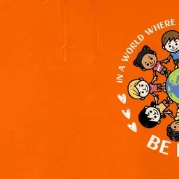 Kind Kids Earth Anti Bullying Unity Day Orange Boy Girl Softstyle Adult Sport Polo